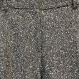 Talbots Windsor Dark Gray with White Speckles lined wool blend Trousers 6P